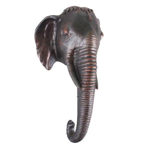 Ручка дверная "Индийский слон", в патине