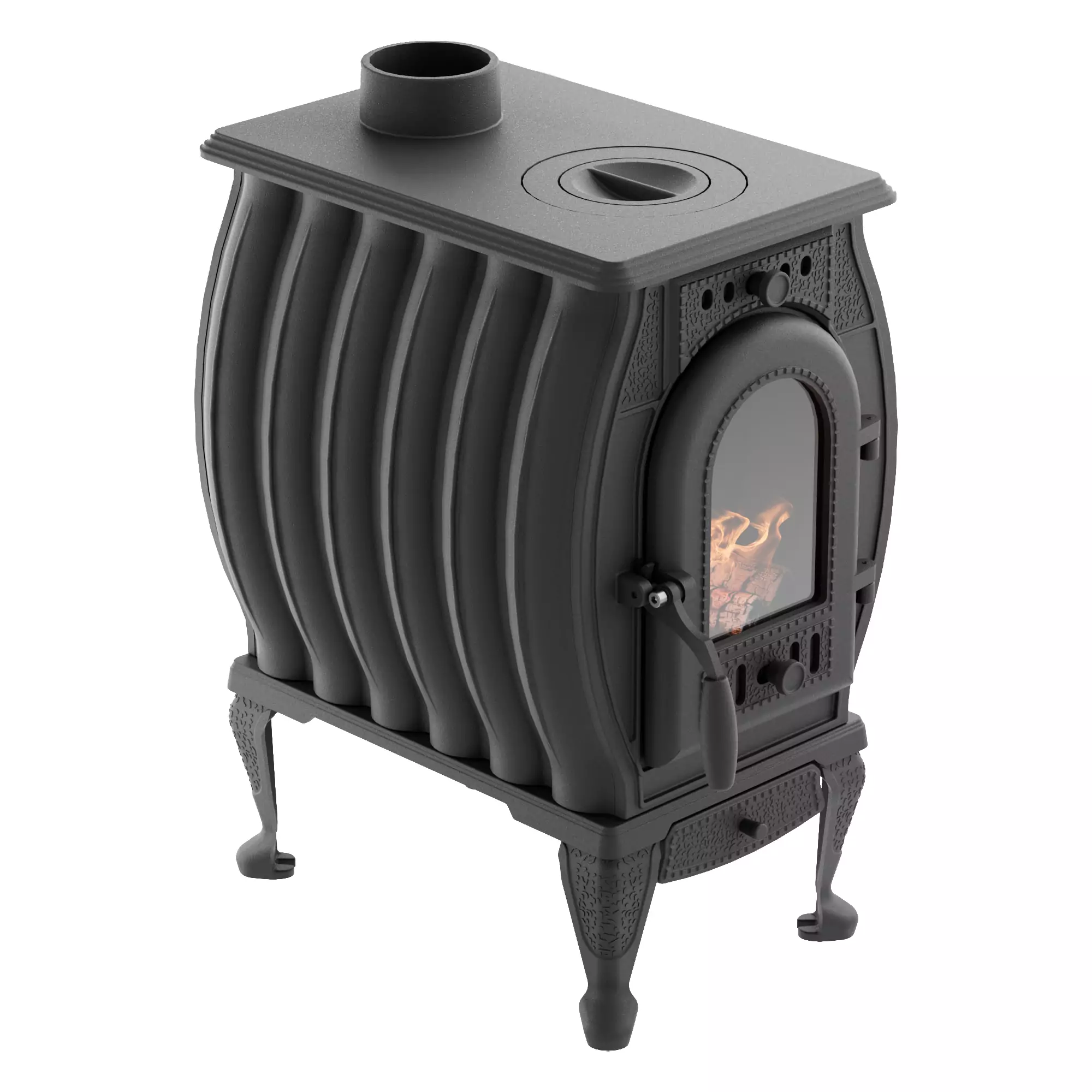 Печь-камин отопительно-варочная ПМЧ-8С