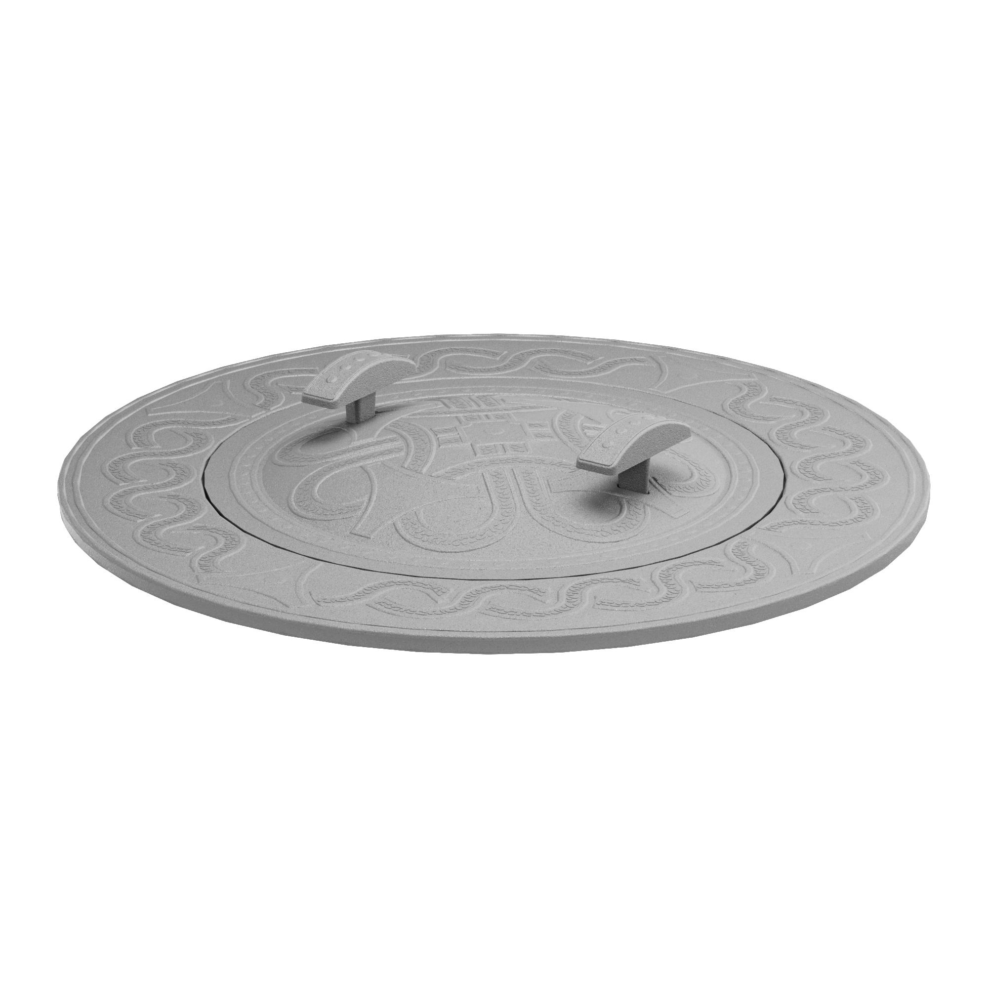 Печная круглая плита ПК-600 c КТЧ-400, RL38 (Ø600х80) — изображение 2