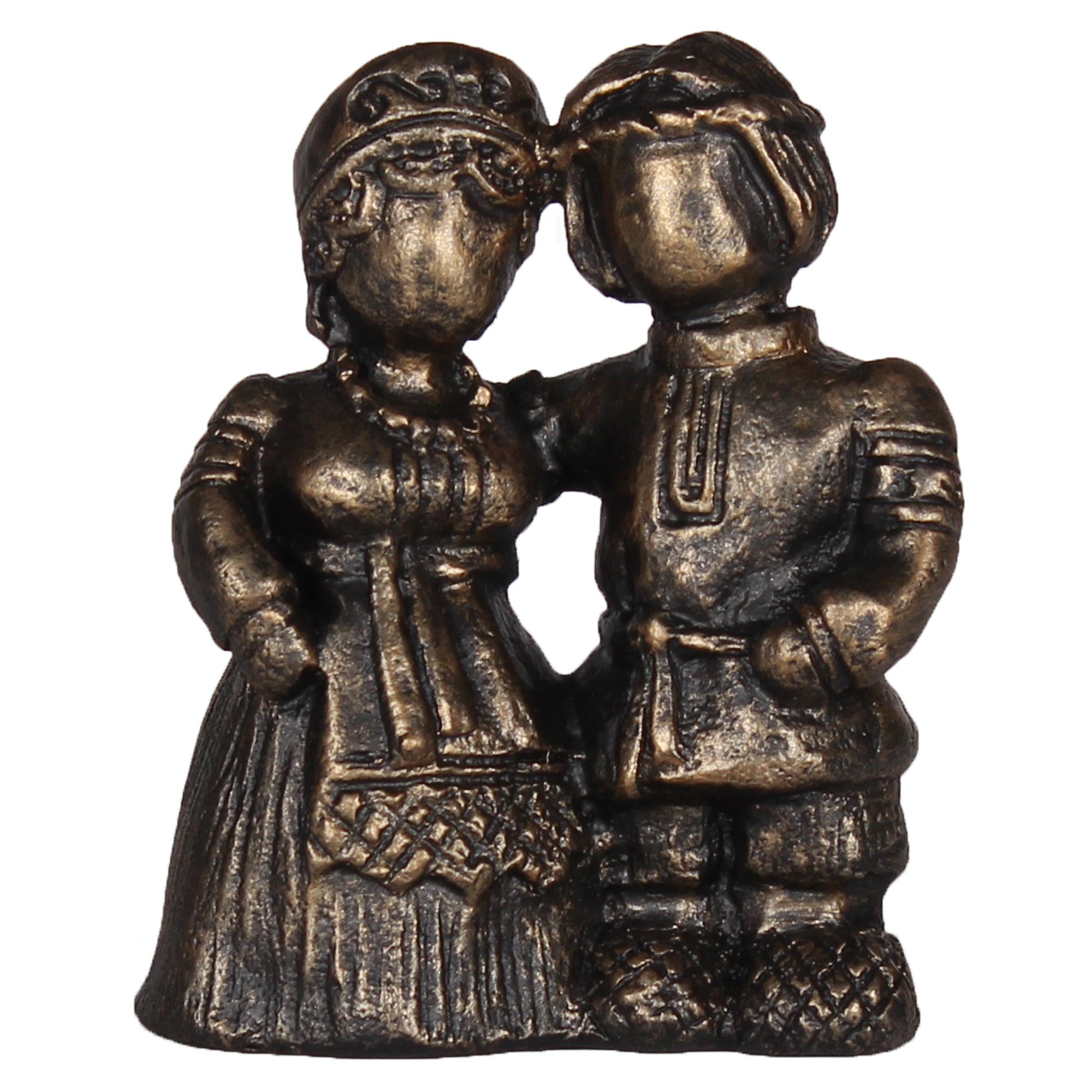 Статуэтка "Два сердца" в патине