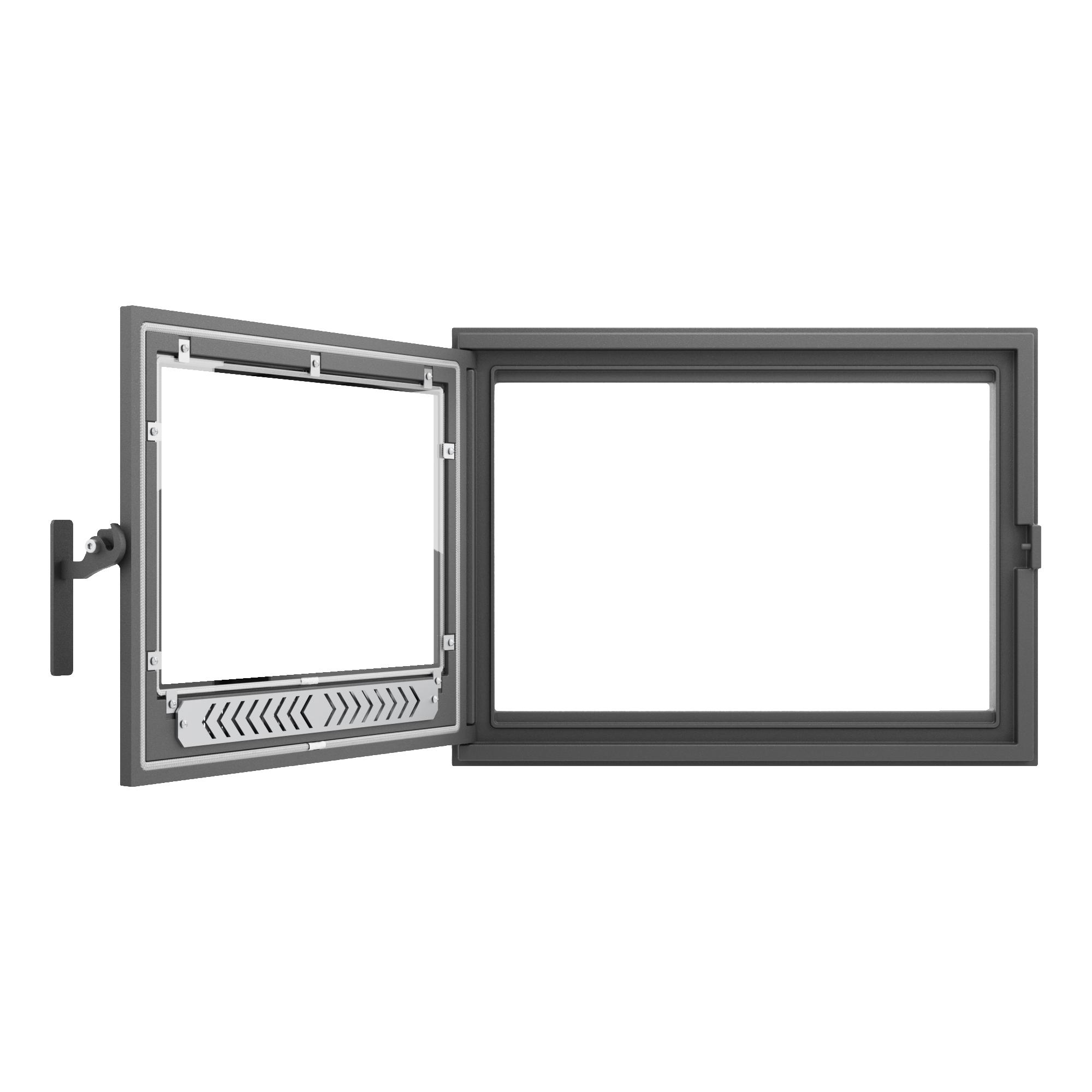 Дверка каминная герметичная ДКГ-11СШ, со стеклом — изображение 3