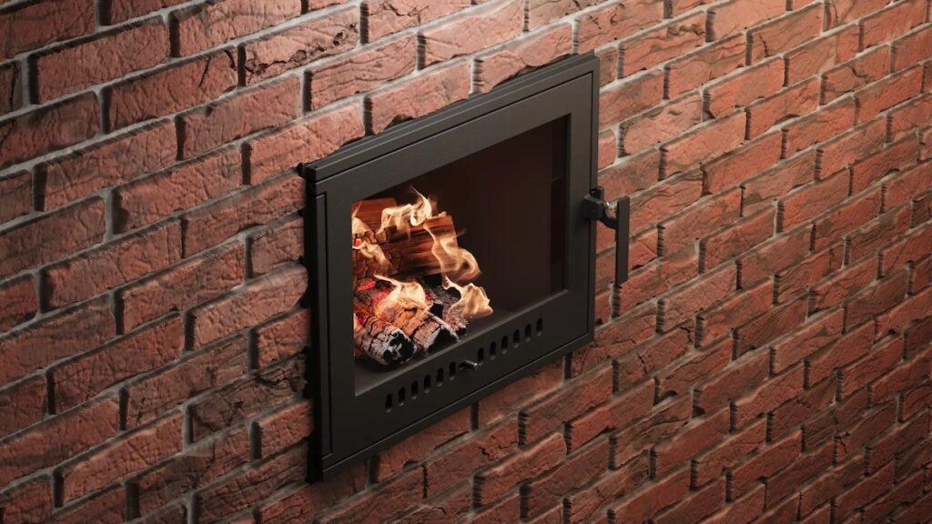 Каминная дверка из чугуна ДКГ-11СШ: большая герметичная дверка для печи и камина от Завода ЛИТКОМ