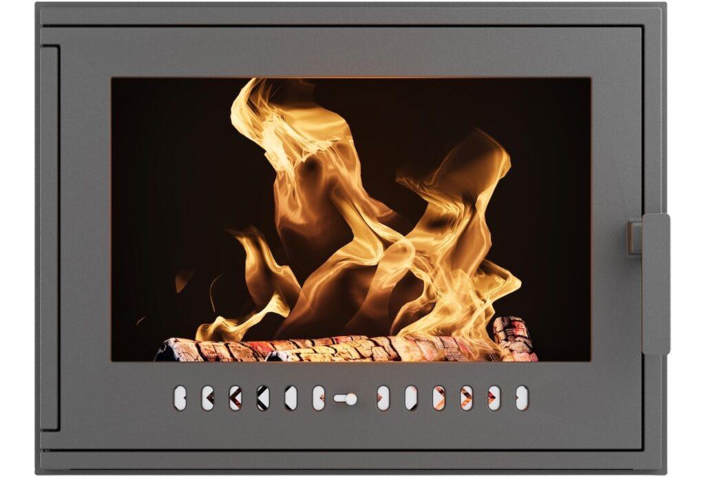 Каминная дверка из чугуна ДКГ-11СШ: большая герметичная дверка для печи и камина от Завода ЛИТКОМ